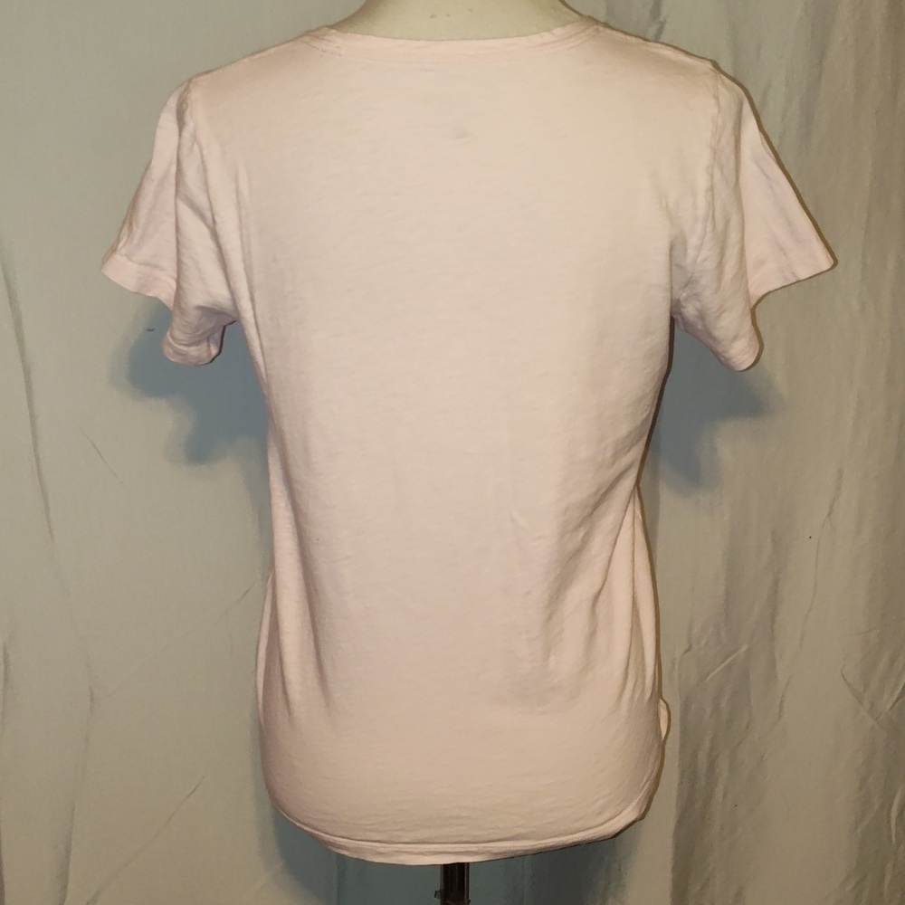 J.Crew  Pink Strawberry Short Sleeve Collector Tee  Size Medium - Picture 2 of 7